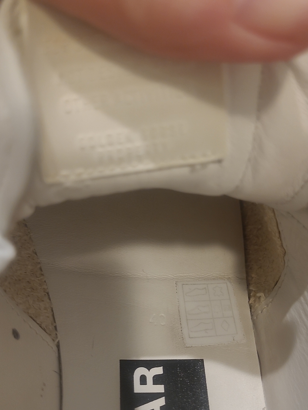 Golden Goose White Leather Star-Accent Women's Sneakers Size 10 - Picture 7 of 8